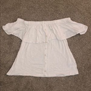American Eagle Strapless Top with Button Details